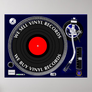 POSTER NÓS REGISTROS DE VINIL COMPRA-VENDA