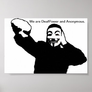 Pôster Nós somos DeafPower e anónimos