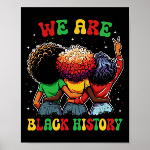 Poster Nós Somos Orgulhosos da História Negra Afro-Americ