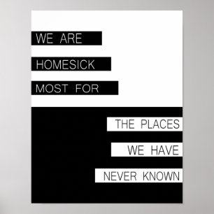 Pôster Nós somos saudosos - as citações inspiradas,
