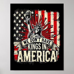 Poster Nós Temos Reis Na América Trump King Usa Engraçado