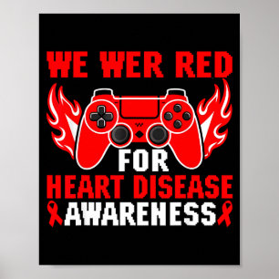 Poster Nós Usamos Jogos Vermelhos para Crianças Conscient