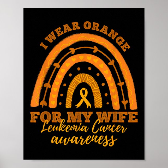 Poster Nós Usamos Laranja Para a Minha Esposa Conscientiz (Frente)