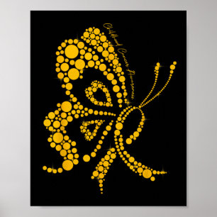 Poster Nós Vestimos Dourados Para A Infância Cancer Mante