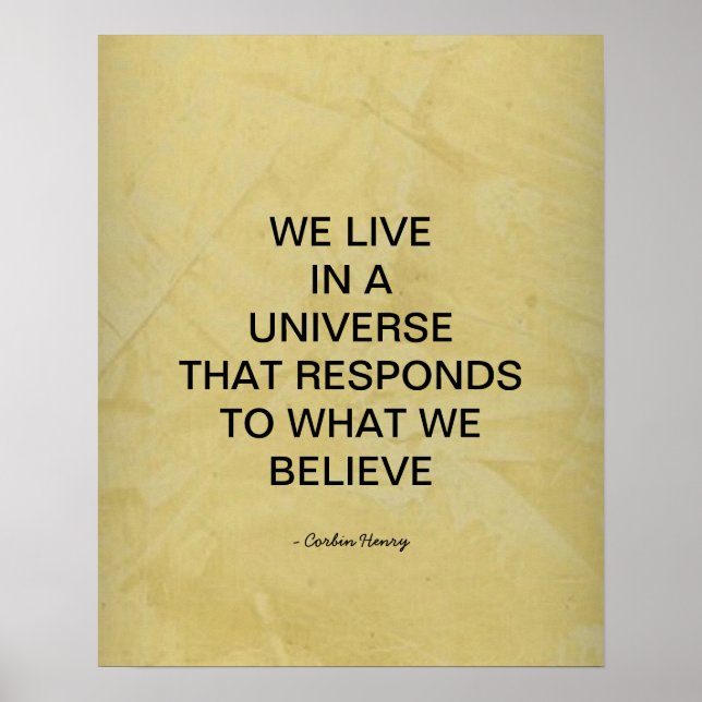 Poster Nós Vivemos Em Um Universo (Frente)