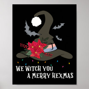 Poster Nós Vomitamos Você Feliz Hexmas Witchy Christmas W
