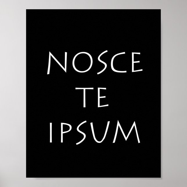 Poster Nosce te ipsum (Frente)