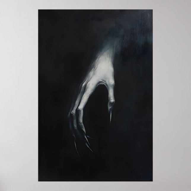 Poster Nosferatu Drácula Mão Adunca nas Trevas, Gótico (Frente)
