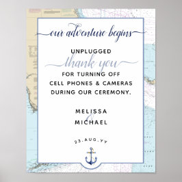Poster Nossa Aventura Começa | #Náutico #Florida #Wedding