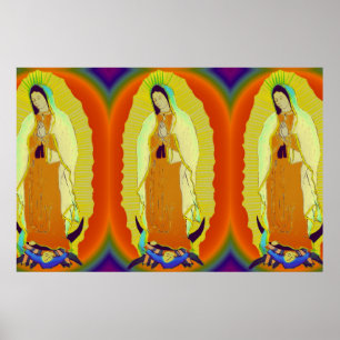 Pôster nossa dama de guadalupe