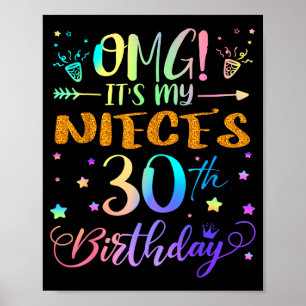 Poster Nossa É o 30º Aniversário da Minha Sobrinha Doce 3