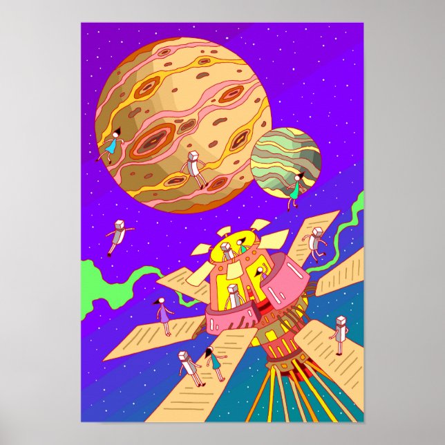 Poster Nossa Estação Espacial. (Frente)