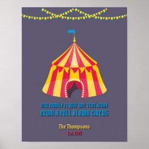 Poster Nossa família fica a uma tenda de distância engr
