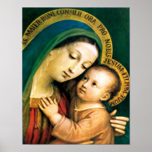 PÔSTER NOSSA IMAGEM DA SENHORA BOM CONSELHO DEVOCIONAL