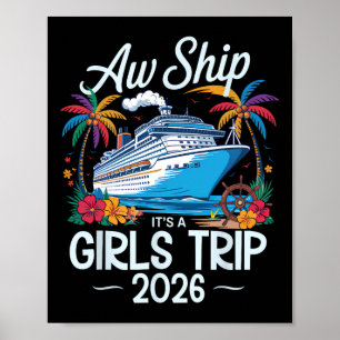 Poster Nossa Que Viagem de Meninas 2026 Cruzeiro Combinan