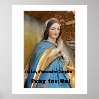 Poster Nossa Senhora da Imaculada Concepção