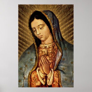 Poster Nossa senhora da imagem devocional de Guadalupe