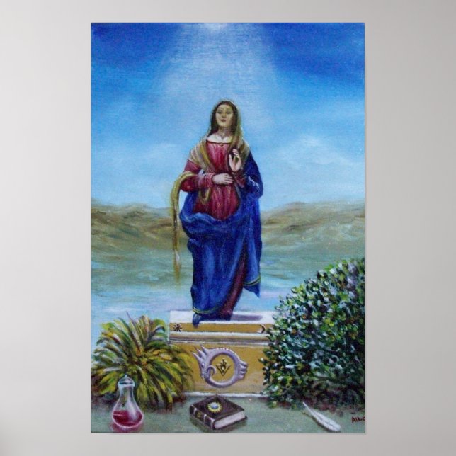 Poster NOSSA SENHORA DA LUZ Madona da Conceição Imaculada (Frente)