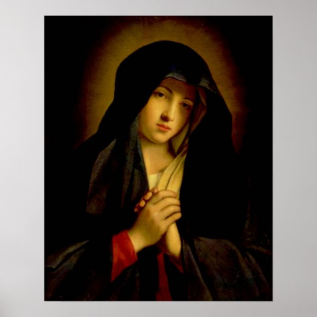 Poster Nossa Senhora das Tristezas Virgem Maria - Doloros (Frente)