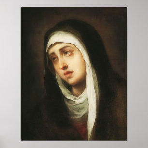 Poster Nossa Senhora das Tristezas Virgem Mary Dolorosa