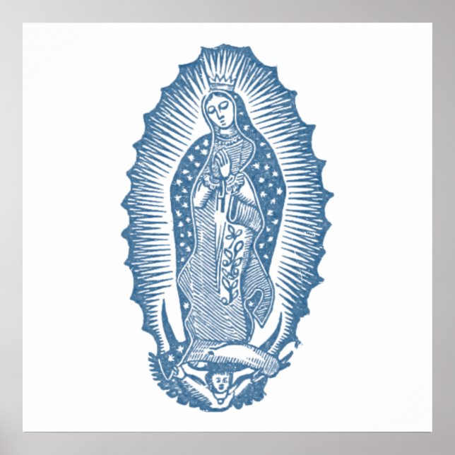 Pôster Nossa Senhora de Guadalupe (Frente)