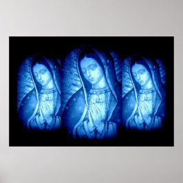 PÔSTER NOSSA SENHORA DE GUADALUPE AZUL