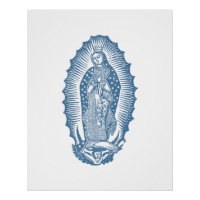 Nossa Senhora de Guadalupe Clássica com Rosas