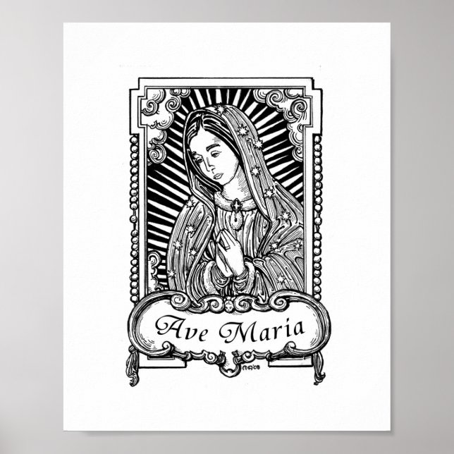 Poster Nossa Senhora de Guadalupe (I) (Frente)