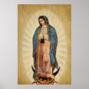Poster Nossa Senhora de Guadalupe Imagem Devocional