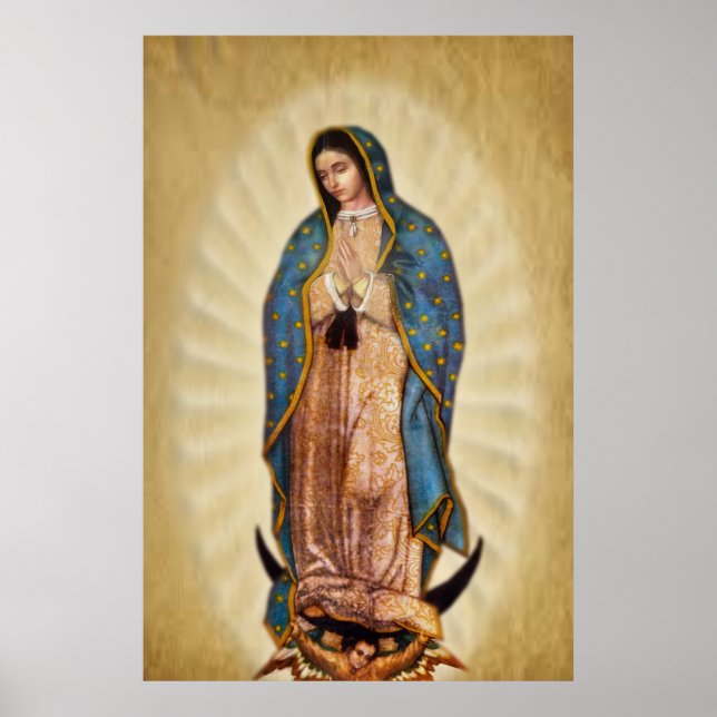 Poster Nossa Senhora de Guadalupe Imagem Devocional (Frente)