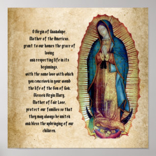 Poster Nossa Senhora de Guadalupe, Nuestra Señora de Gua