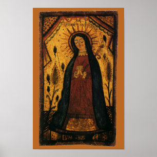 Pôster Nossa Senhora de Guadalupe por Pedro Antonio Fresq