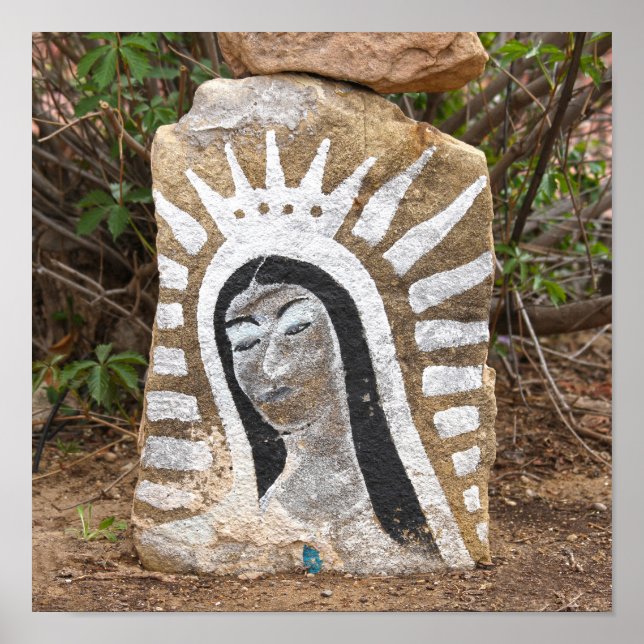 Poster Nossa Senhora de Guadalupe Rock Painting, Albuquer (Frente)