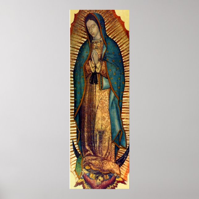 Pôster Nossa Senhora de Guadalupe Tilma Imagem 12x36 Virg (Frente)