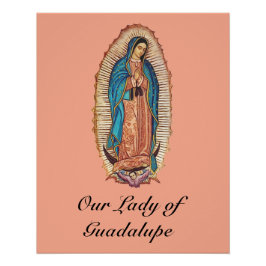 Pôster Nossa Senhora de Guadalupe Tilma Milagrosa Arte Fi