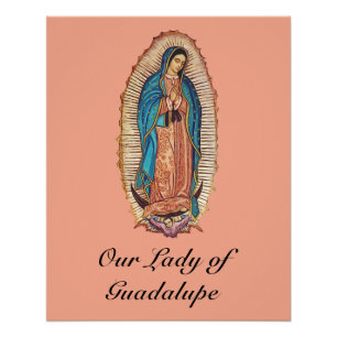 Pôster Nossa Senhora de Guadalupe Tilma Milagrosa Arte Fi