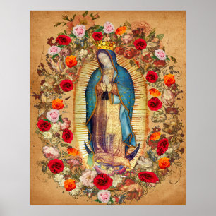 Poster Nossa Senhora de Guadalupe Virgem Maria Católica 