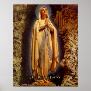 Poster Nossa Senhora de Lourdes