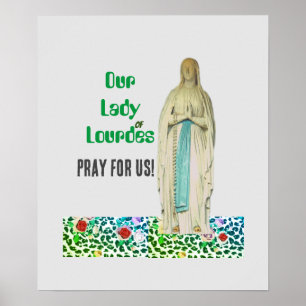 Poster Nossa Senhora de Lourdes