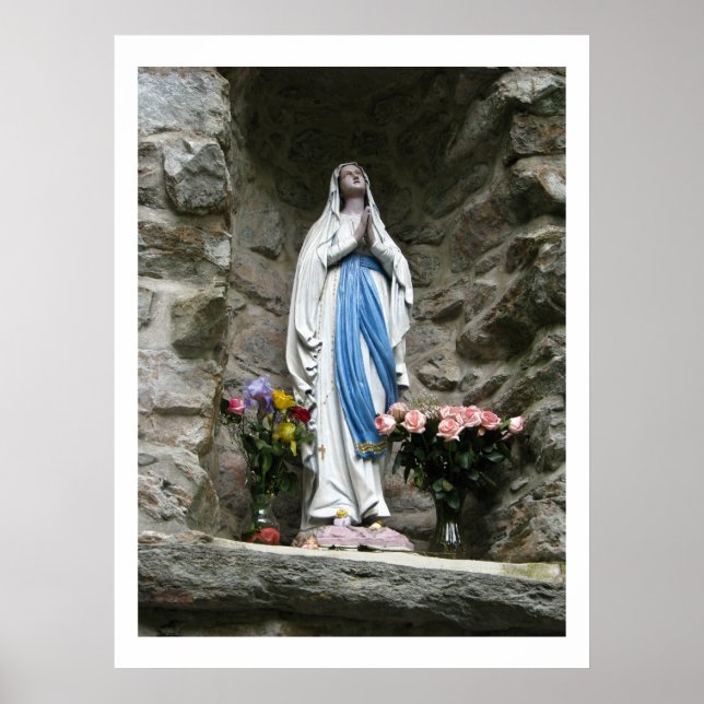 Poster Nossa Senhora de Lourdes Fotografia (Frente)