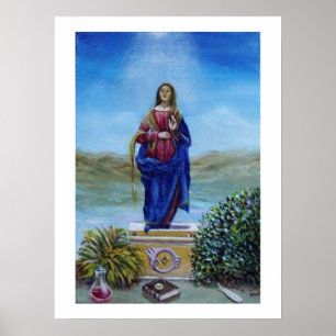 Poster NOSSA SENHORA DE LUZ Madonna de Conceito Imaculado