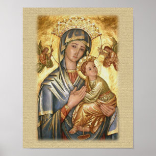 Pôster Nossa senhora do ícone perpétuo da ajuda