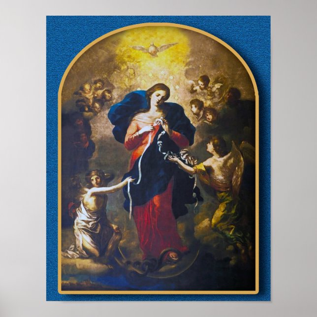 Poster Nossa Senhora Undoer of Knots (Frente)