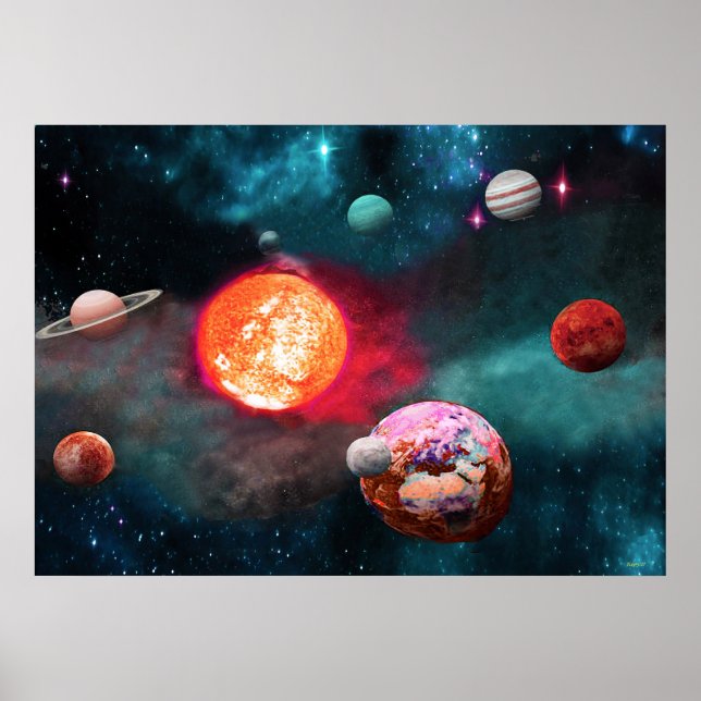 POSTER NOSSA TERRA E SEUS VIZINHOS (Frente)