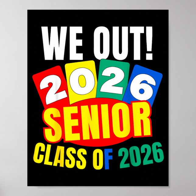 Poster Nossa turma sênior de 2026 formatura divertida do  (Frente)
