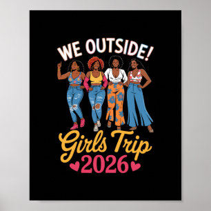 Poster Nossa Viagem de Meninas de 2026 Roupas de Férias e