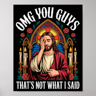 Poster Nossa Você Garota Eu Nunca Disse Que Camisa Jesus