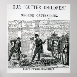 Poster Nossas crianças da calha, 1869