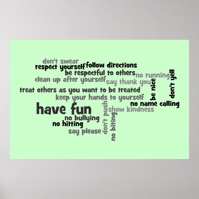 Pôster Nossas Regras de Igreja (Frente)