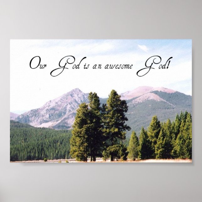 Pôster Nosso Deus é um Deus incrível! (Frente)